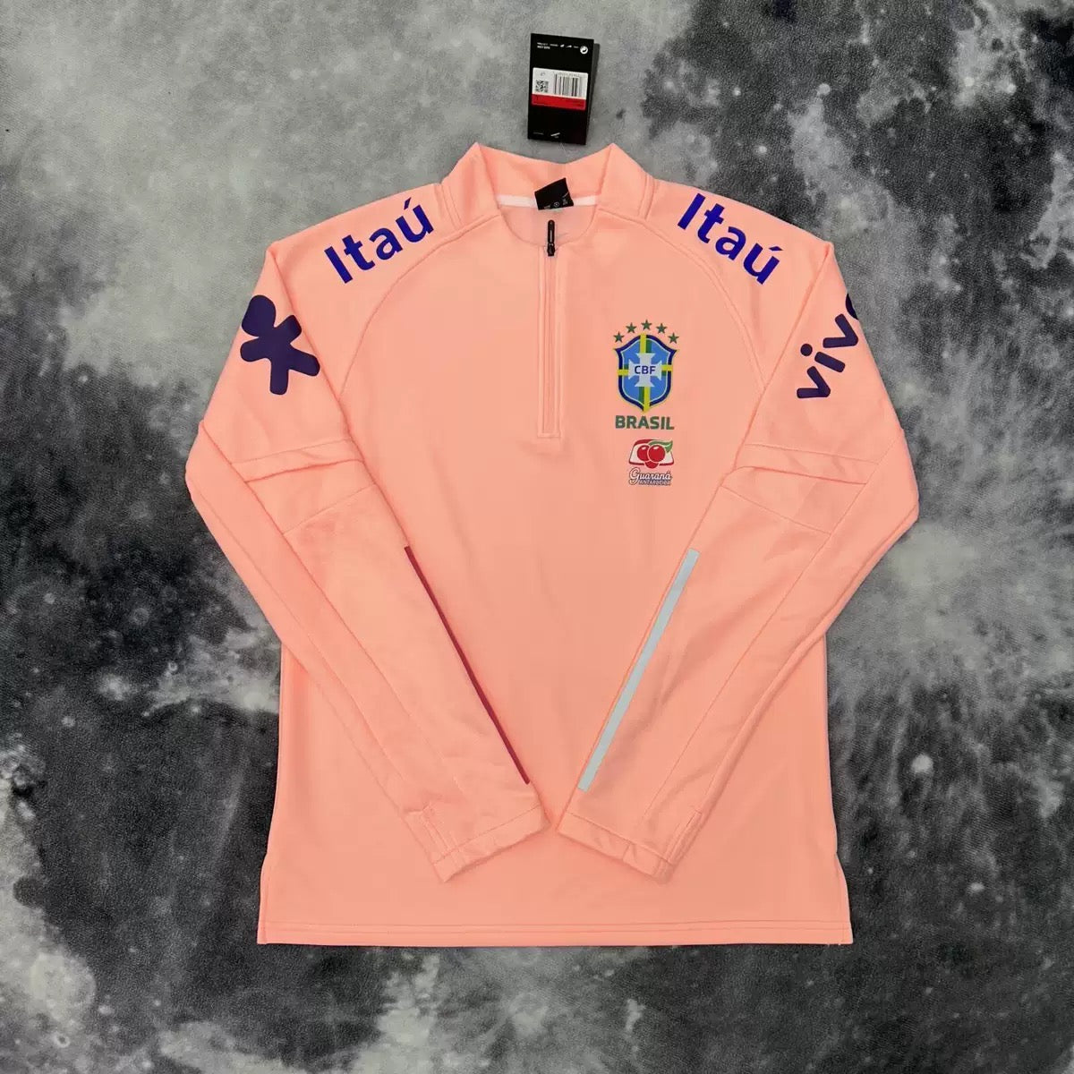 Pull Rose Zippé - Brésil